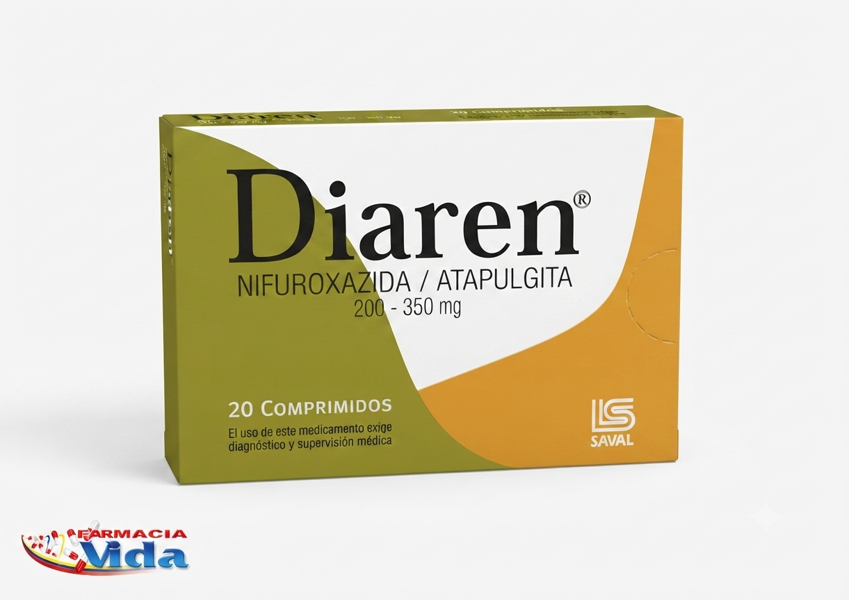 DIAREN X 20 COMP COMPATAPULGITA, NIFUROXAZIDA