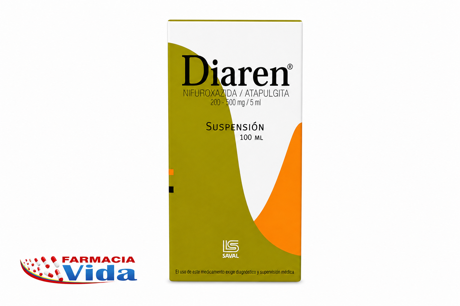 DIAREN  SUSP  100 ML.ATAPULGITA, NIFUROXAZIDA