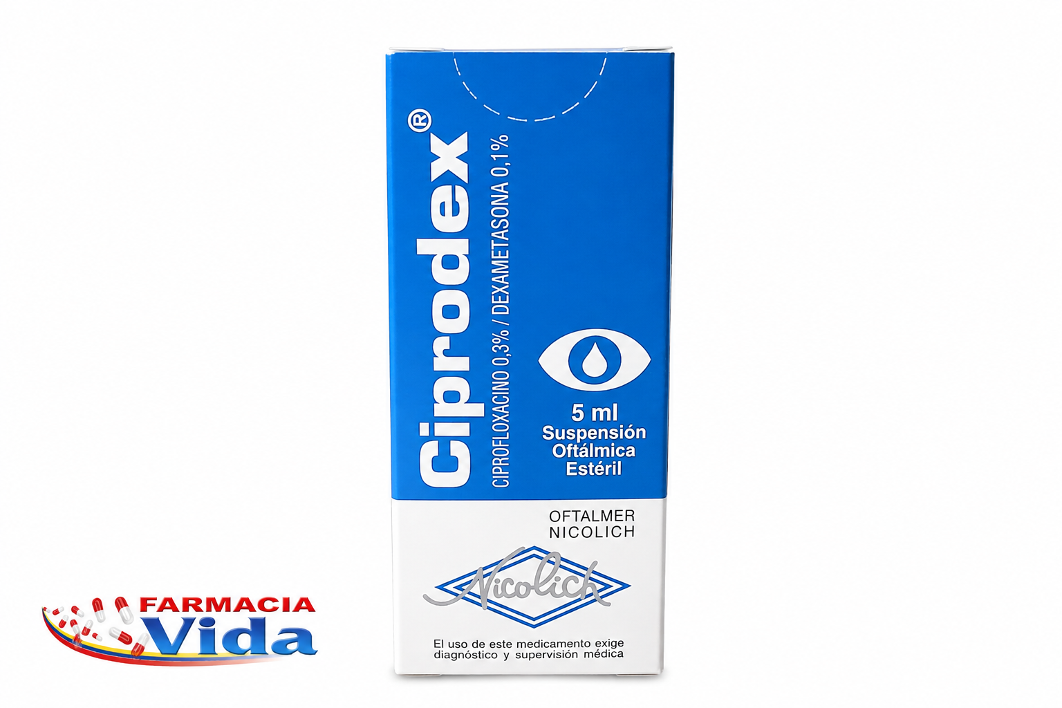CIPRODEX SOL OFT 5ML CIPROFLOXACINA + DEXAMETASONA