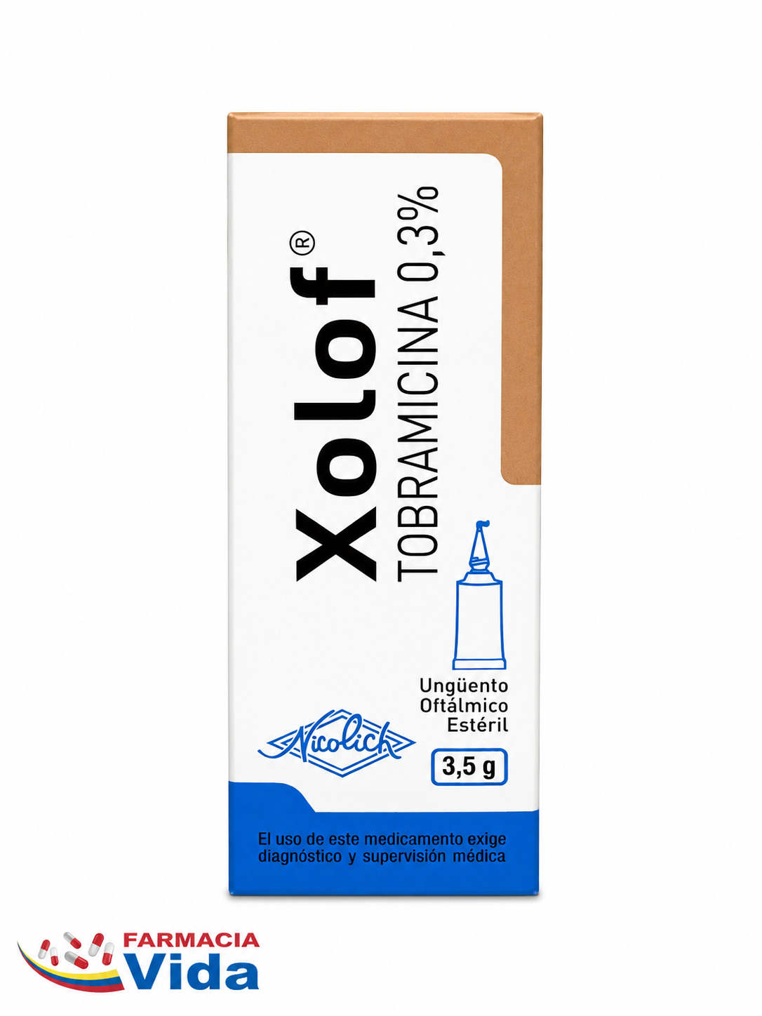 XOLOF 0.3G OFT. UNG. ESTÉRIL X 3.5G .TOBRAMICINA.