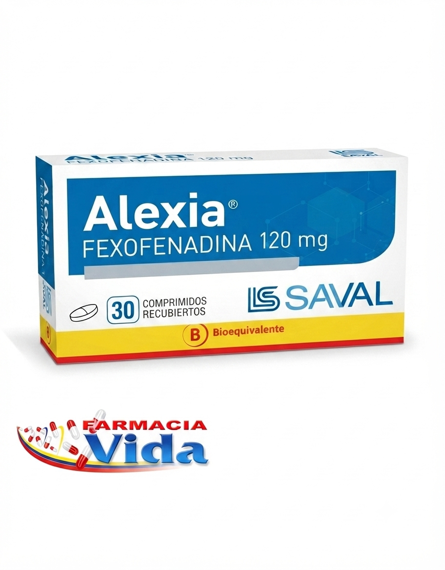 ALEXIA   120 MG X 30 FEXOFENADINA