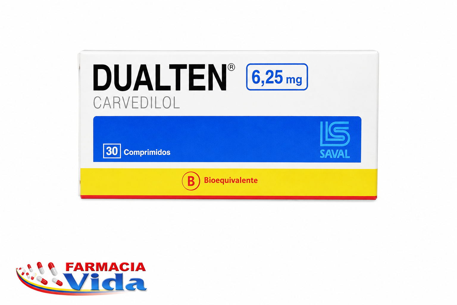 DUALTEN    6.25 MG X 30 COMP