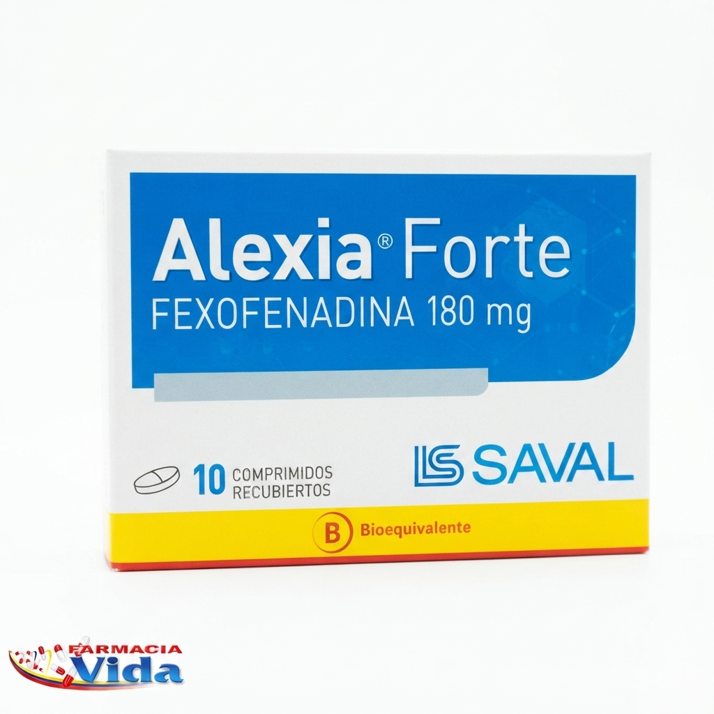ALEXIA FORTE FEXOFENADINA 180MG 10 COMP