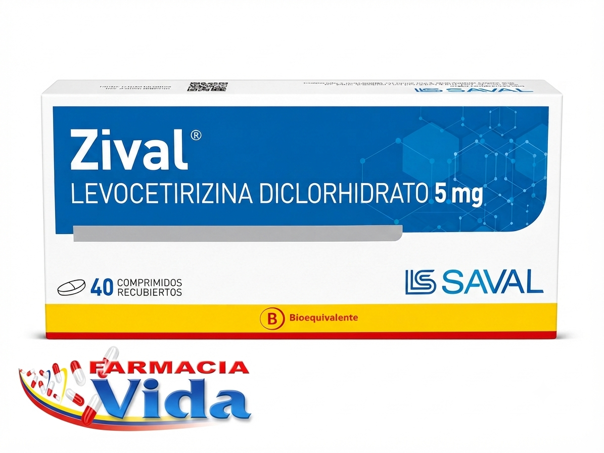 ZIVAL 5 MG X  40 COMP.LEVOCETIRIZINA