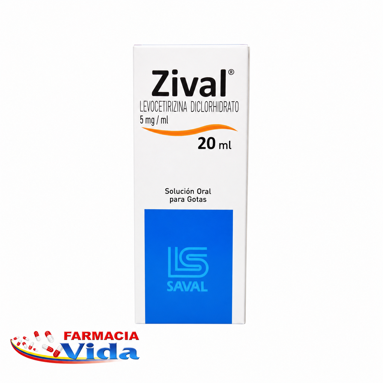 ZIVAL GTAS  5 MG/ML X 20 ML 
