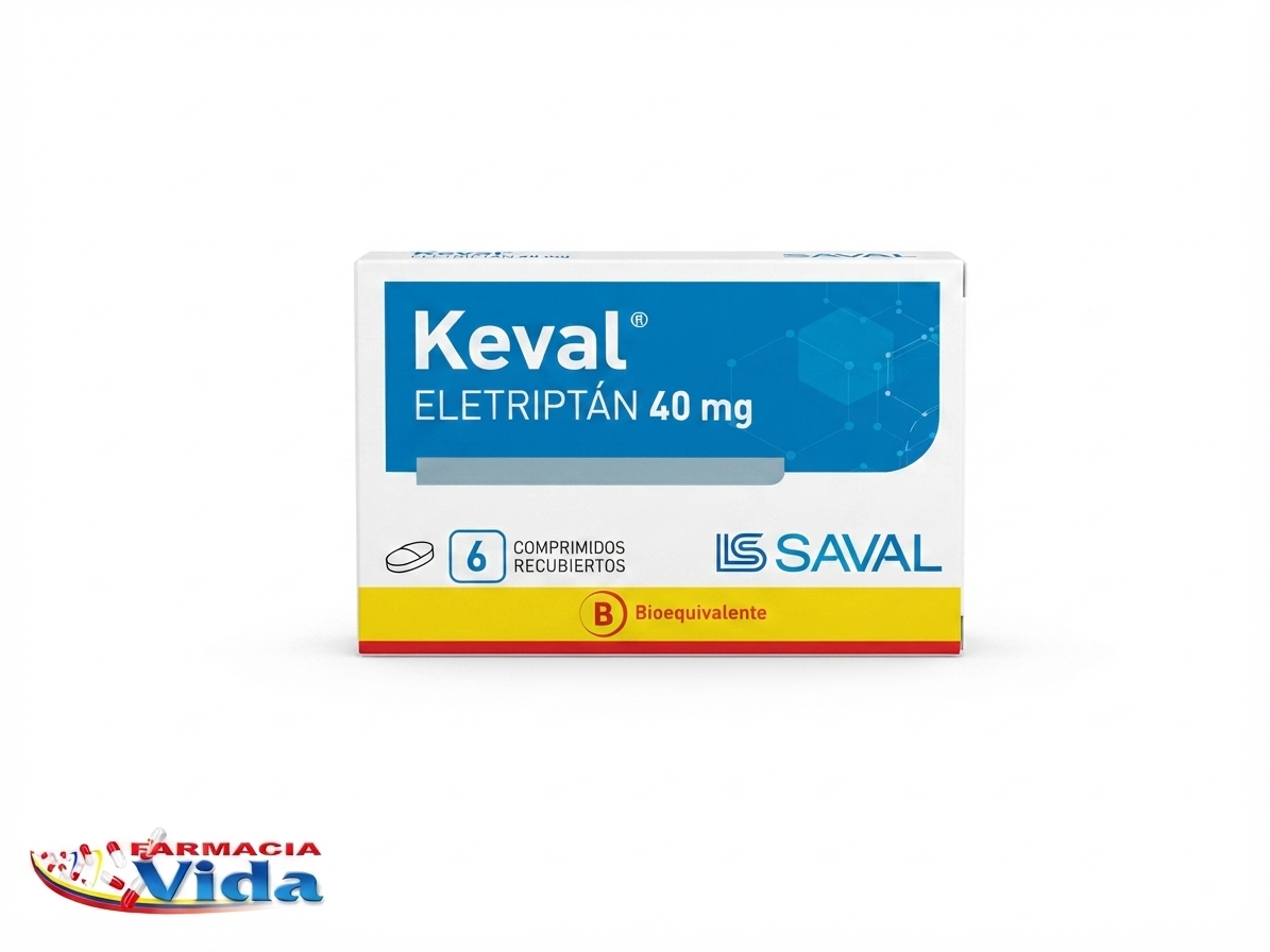 KEVAL ELETRIPAN 40MG  6 COMP REC
