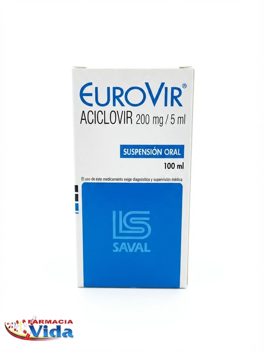 EUROVIR SUSP 200 MG X 100 ML