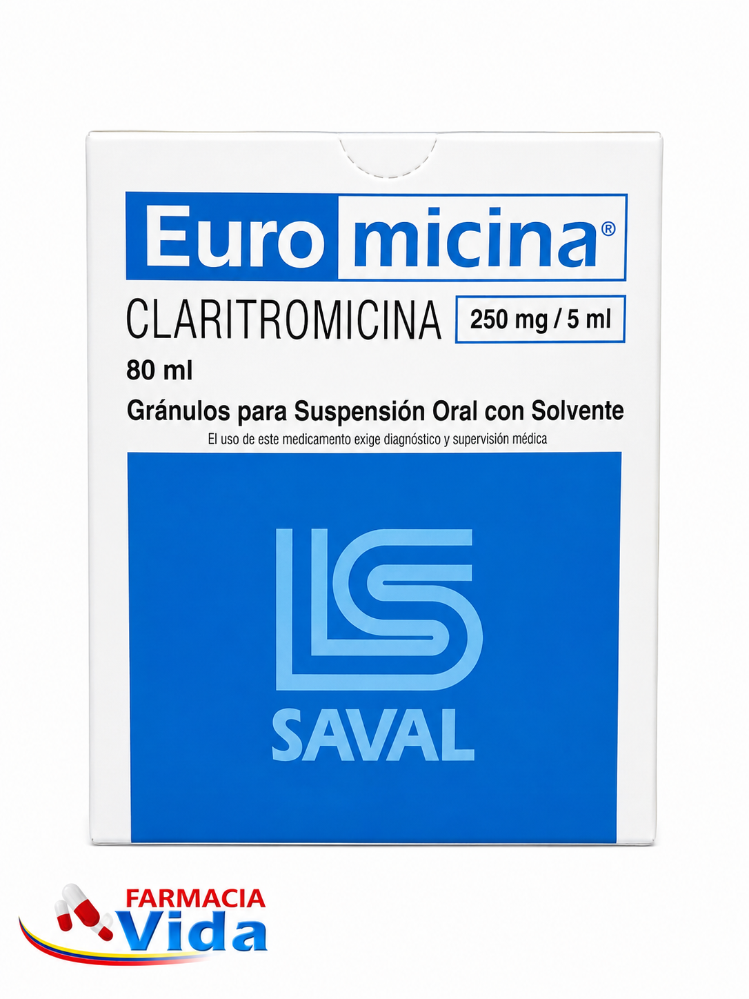 EUROMICINA 250 MG/5ML 80 ML
