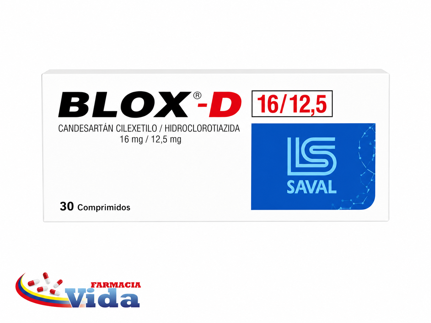 BLOX D  16/12   5 MG X CANDESARTAN.