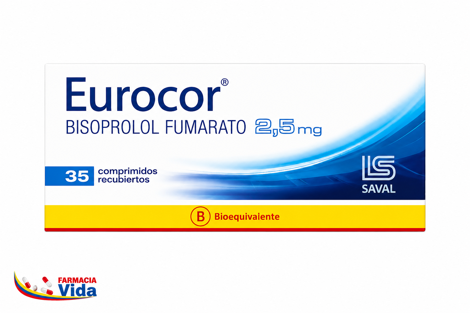 EUROCOR 2.5 MG X 35 COMP BISOPROLOL