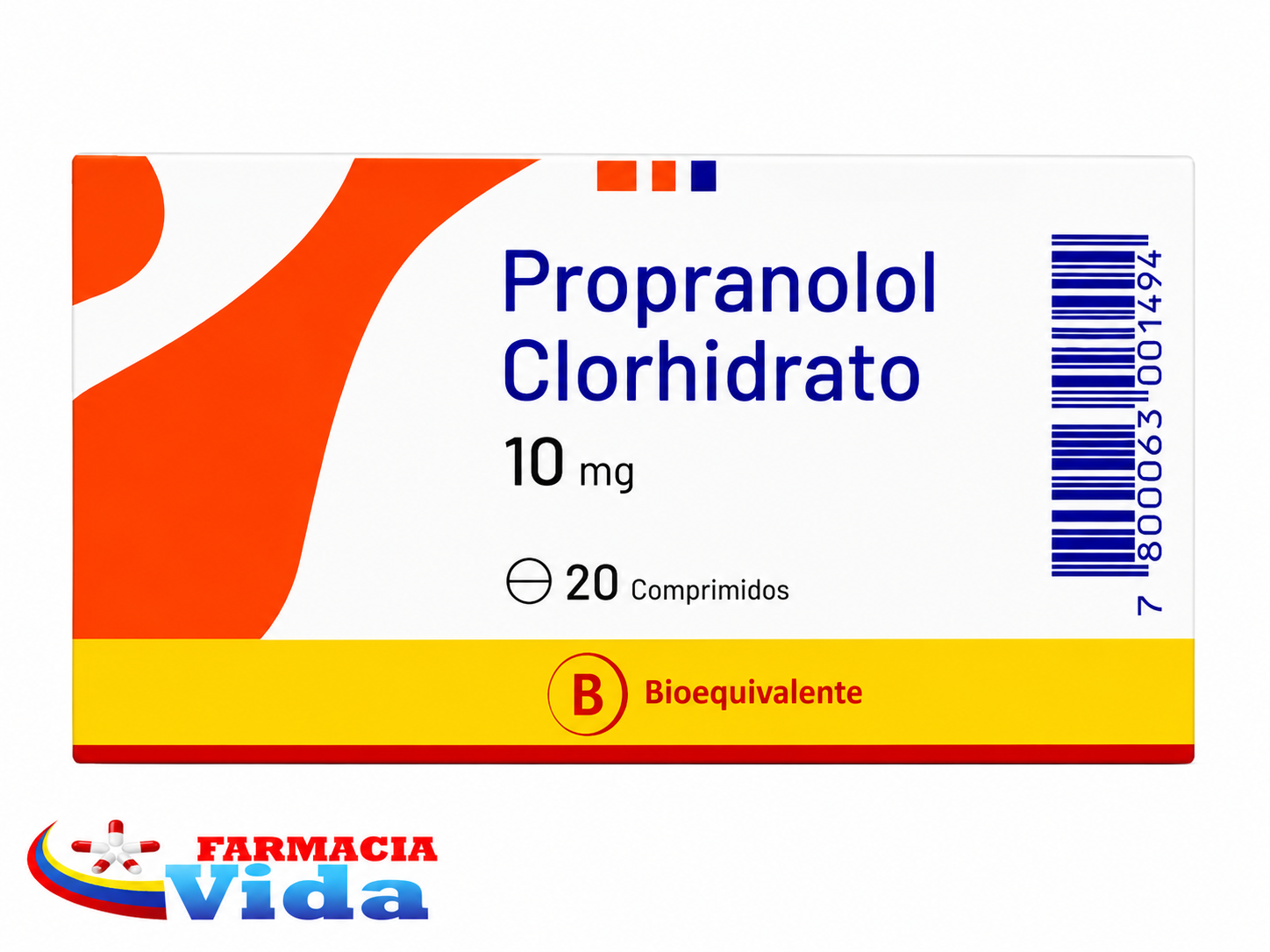 PROPANOLOL 10 MG X 20 COMP