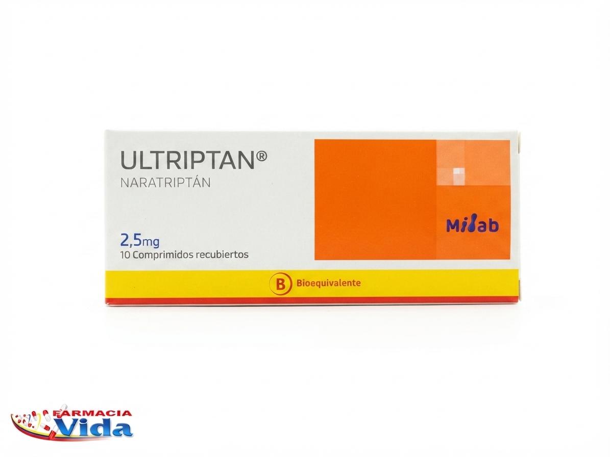 ULTRIPTAN 2,5MG X 10 COM NARATRIPTAN