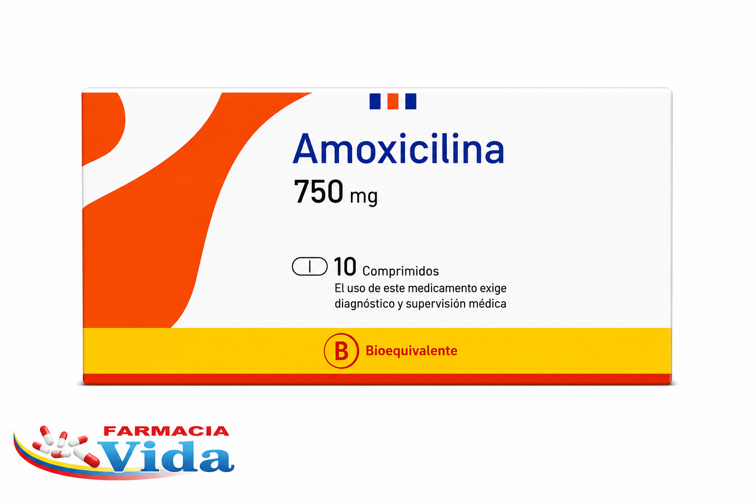 AMOXICILINA 750 MG X 10 COMP