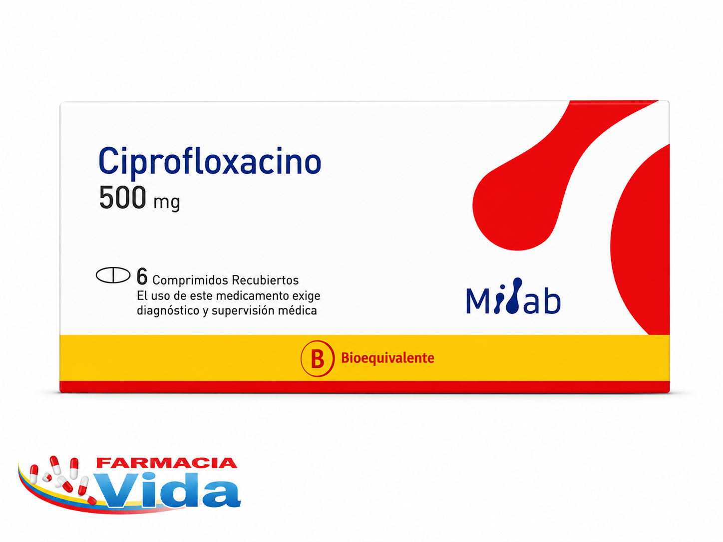 CIPROFLOXACINO 500MG 6COMP REC   268812