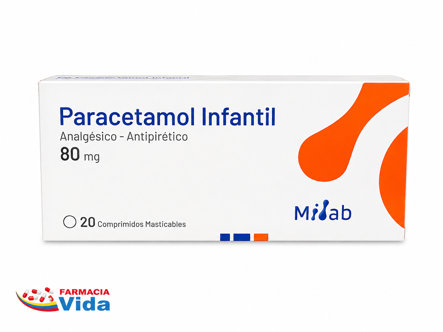 PARACETAMOL 80 MG 20 COMP   2247