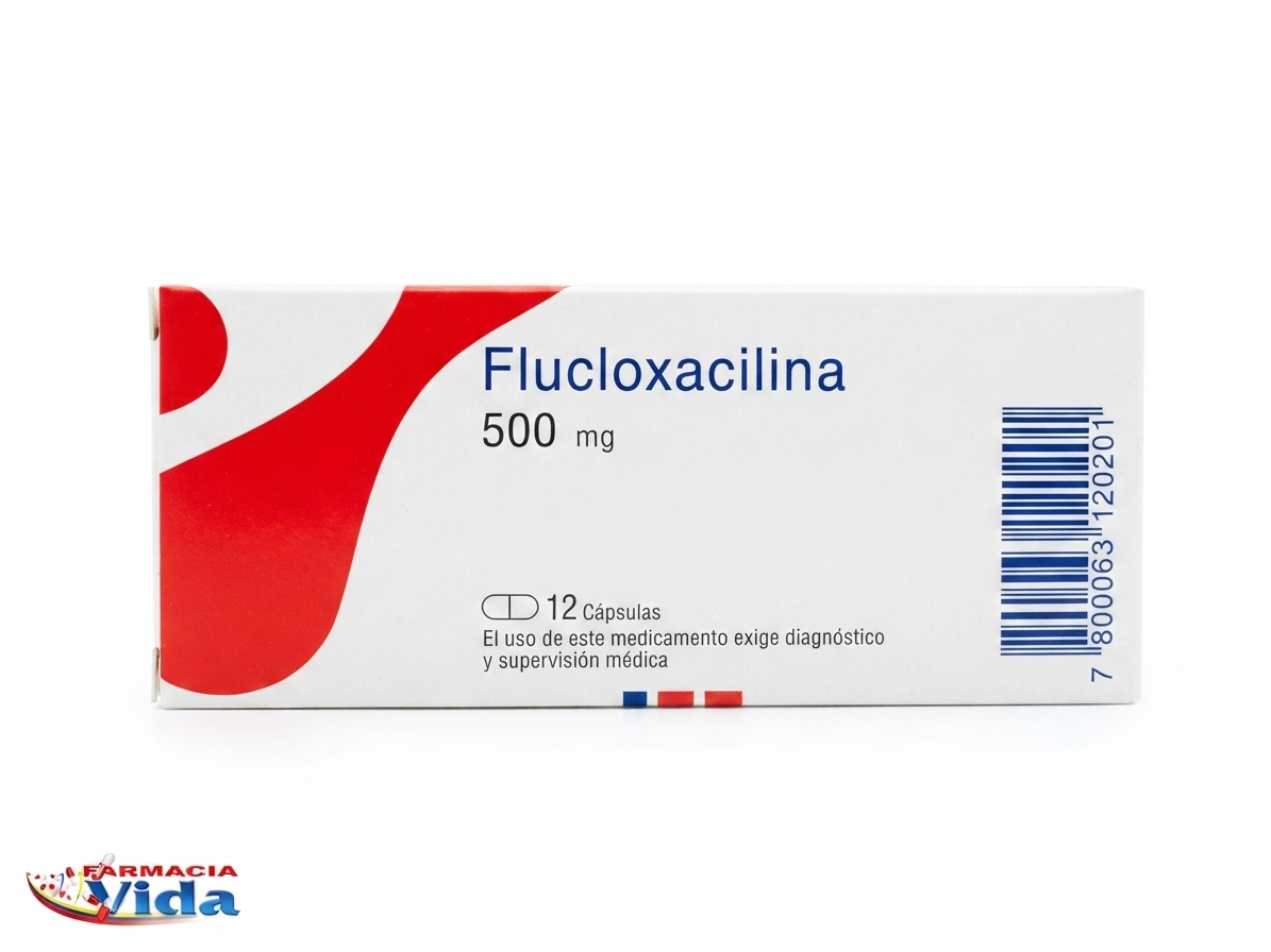 FLUCLOXACILINA 500 MG  12 CAPS 