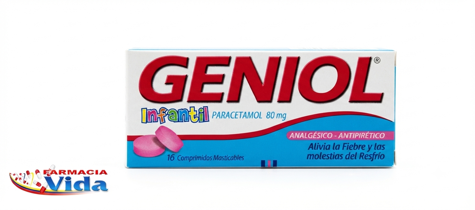 GENIOL P INFANTIL  80 MG X 16 COMP