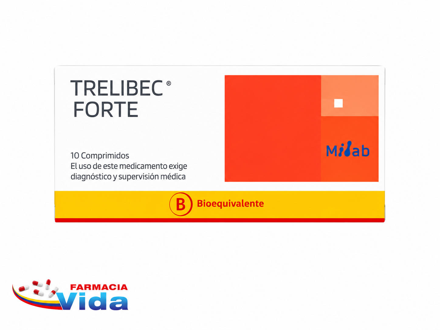TRELIBEC FORTE  X 10 COMP