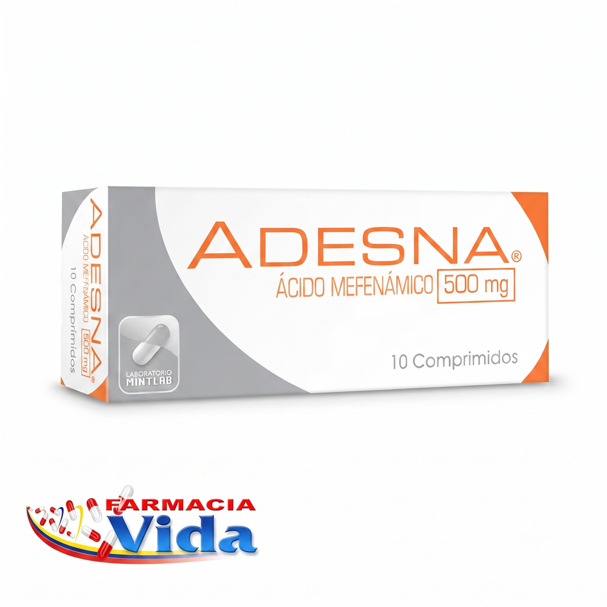 ADESNA 500MG AC. MEFENAMICO X 10 COM 