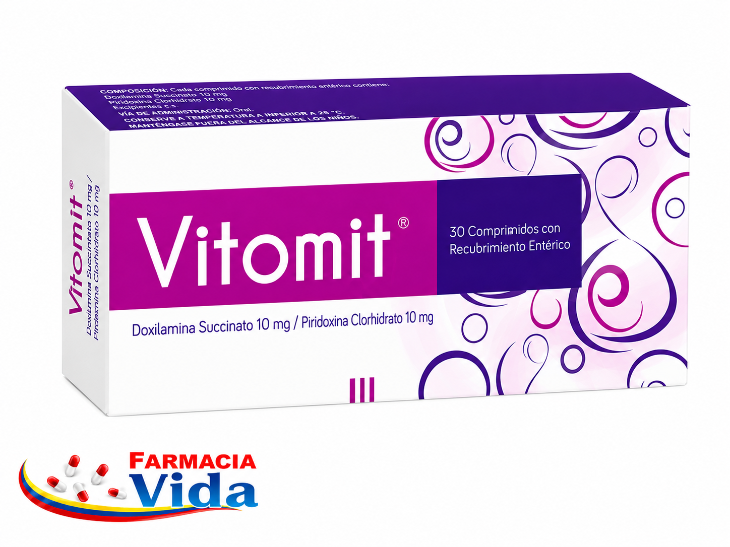 VITOMIT 10MG/10MG X 30.DOXILOMINA/PIRIDOXINA