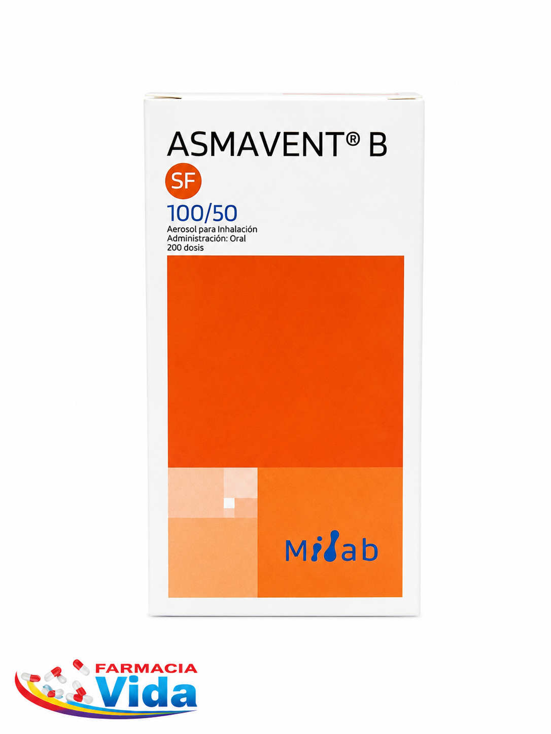 ASMAVENT B 100 /50MCG INHAL. X 200 DOSIS