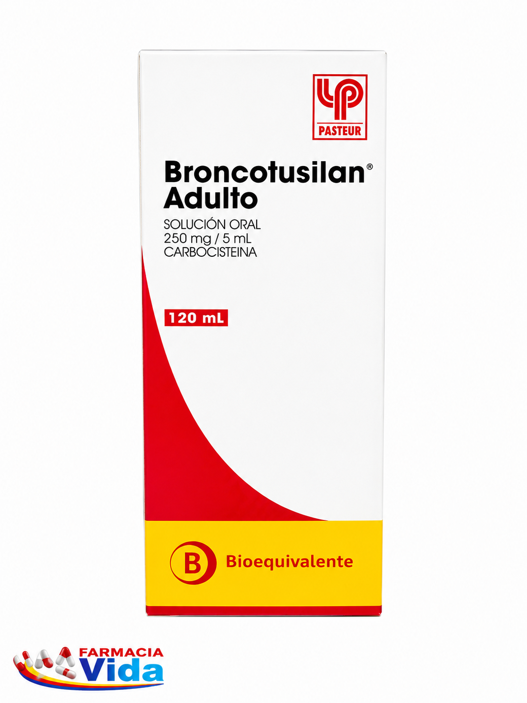 BRONCOTUSILAN DE 250 MG/5ML CARBOCISTEÍNA.