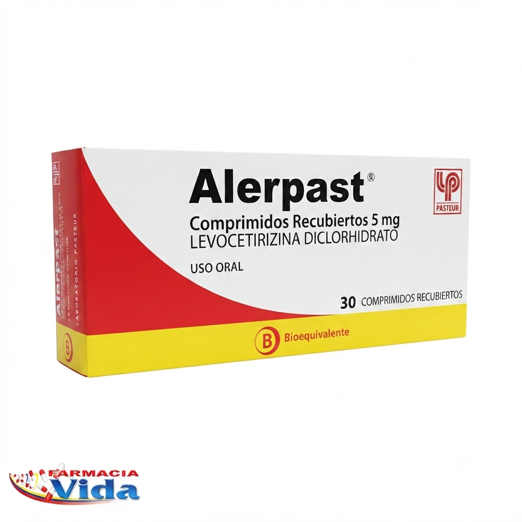 ALERPAST 5MG LEVOCETIRIZINA 30 COM REC