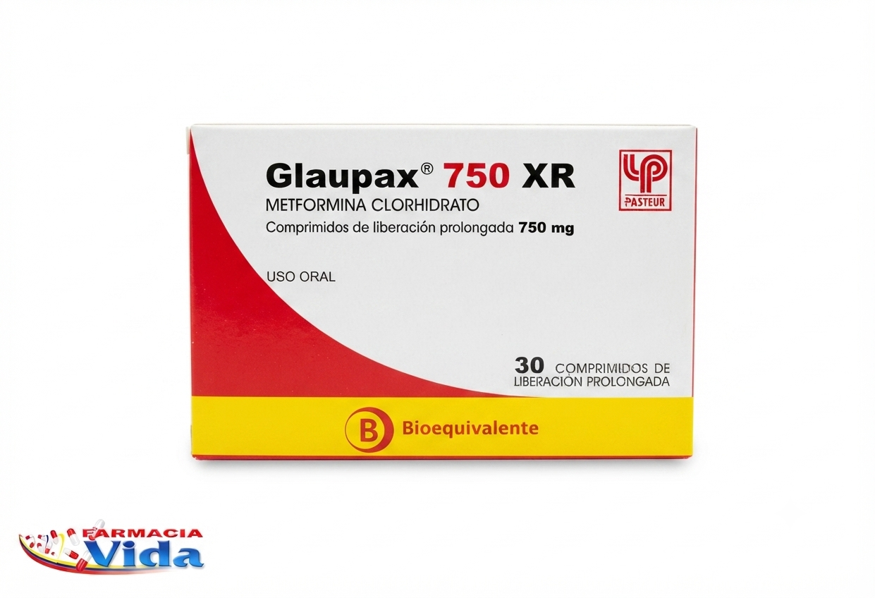 GLAUPAX 750 XR X 30 COMP METFORMINA
