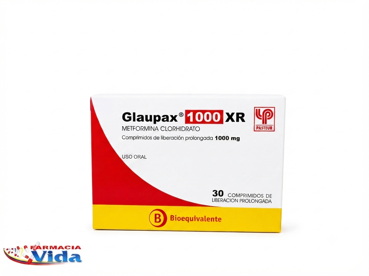 GLAUPAX 1000 XR X 30 COMP METFORMINA