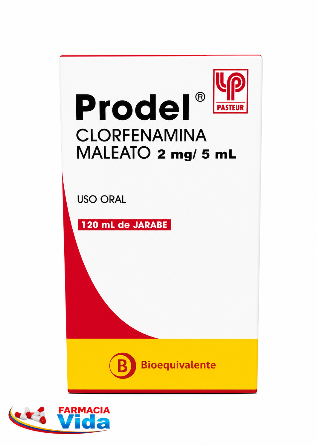 PRODEL JARABE 120 MLCLORFENIRAMINA.