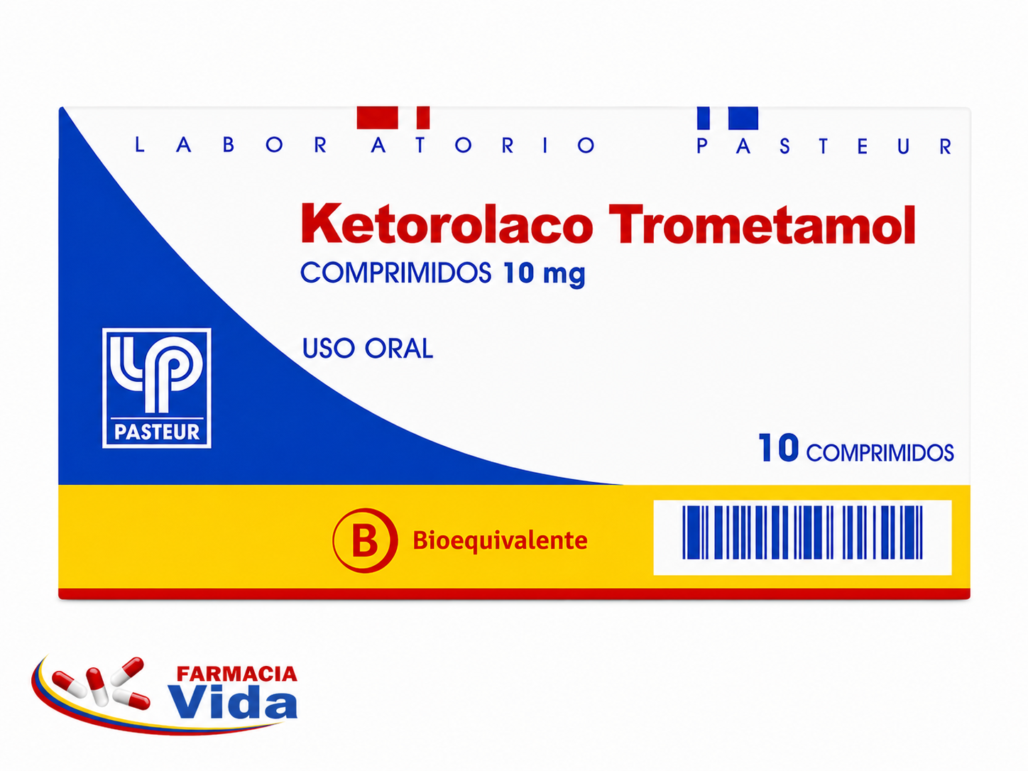 PACK KETOROLACO TROMETAMOL 10 MG X 10 COMP     