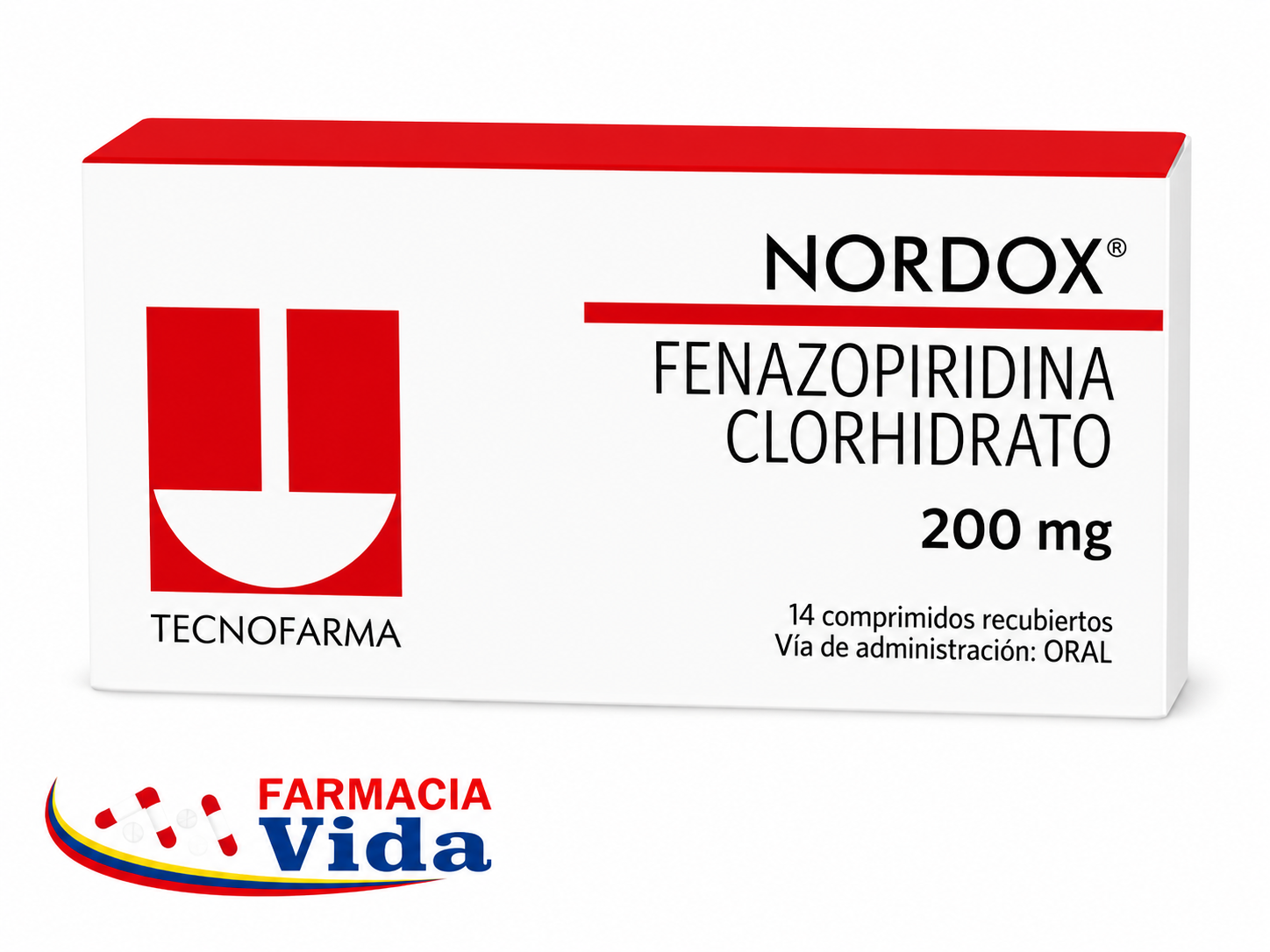 NORDOX   200 MG X 14 COMPFENAZOPIRIDINA.