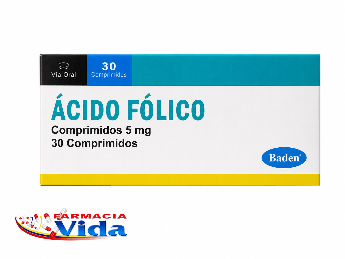ÁCIDO FÓLICO 5MG 30COMPRIMIDOS. 