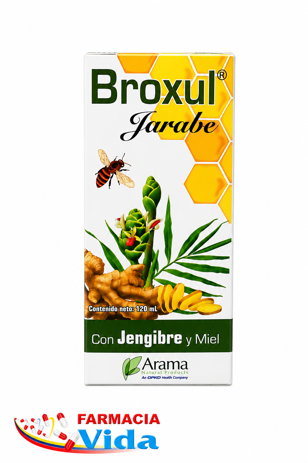 BROXUL JBE JENGIBRE/MIEL 120ML BAPT. RET-5