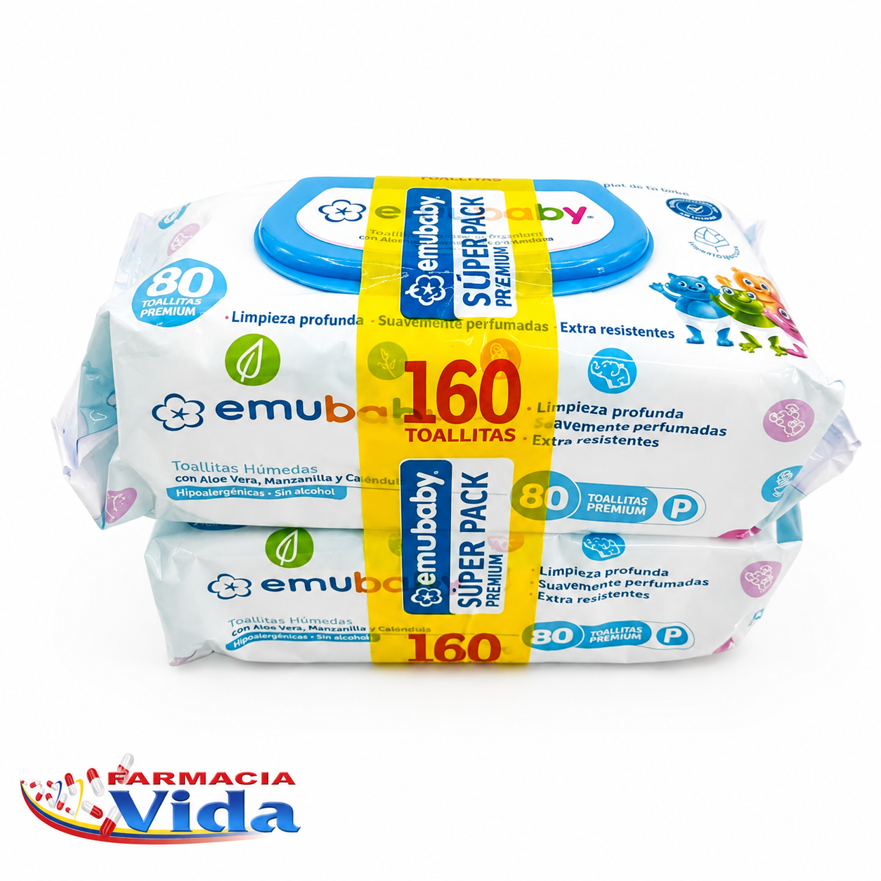 TOALL. EMU WIPES PREMIUM   X 2    160