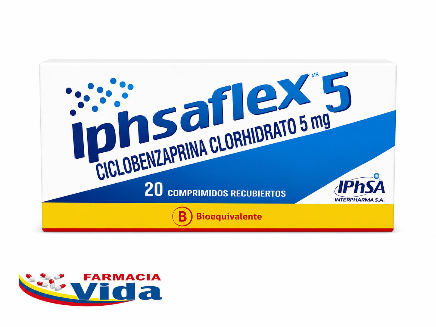 IPHSAFLEX   5 MG X 20 COMP T-A 