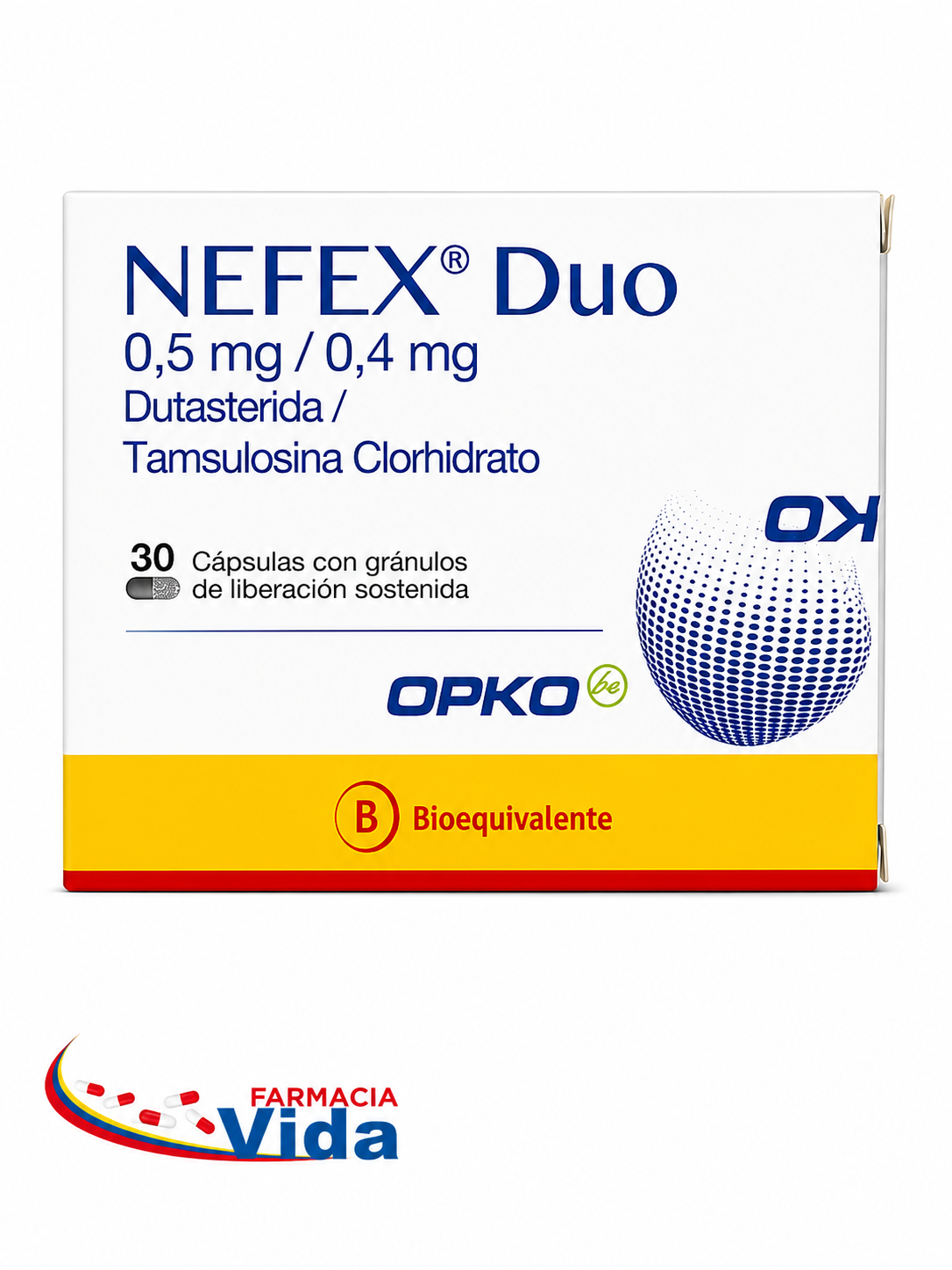 NEFEX DUO 0,5MG/0,4MG 30.DUTASTERIDA/TAMSULOSINA