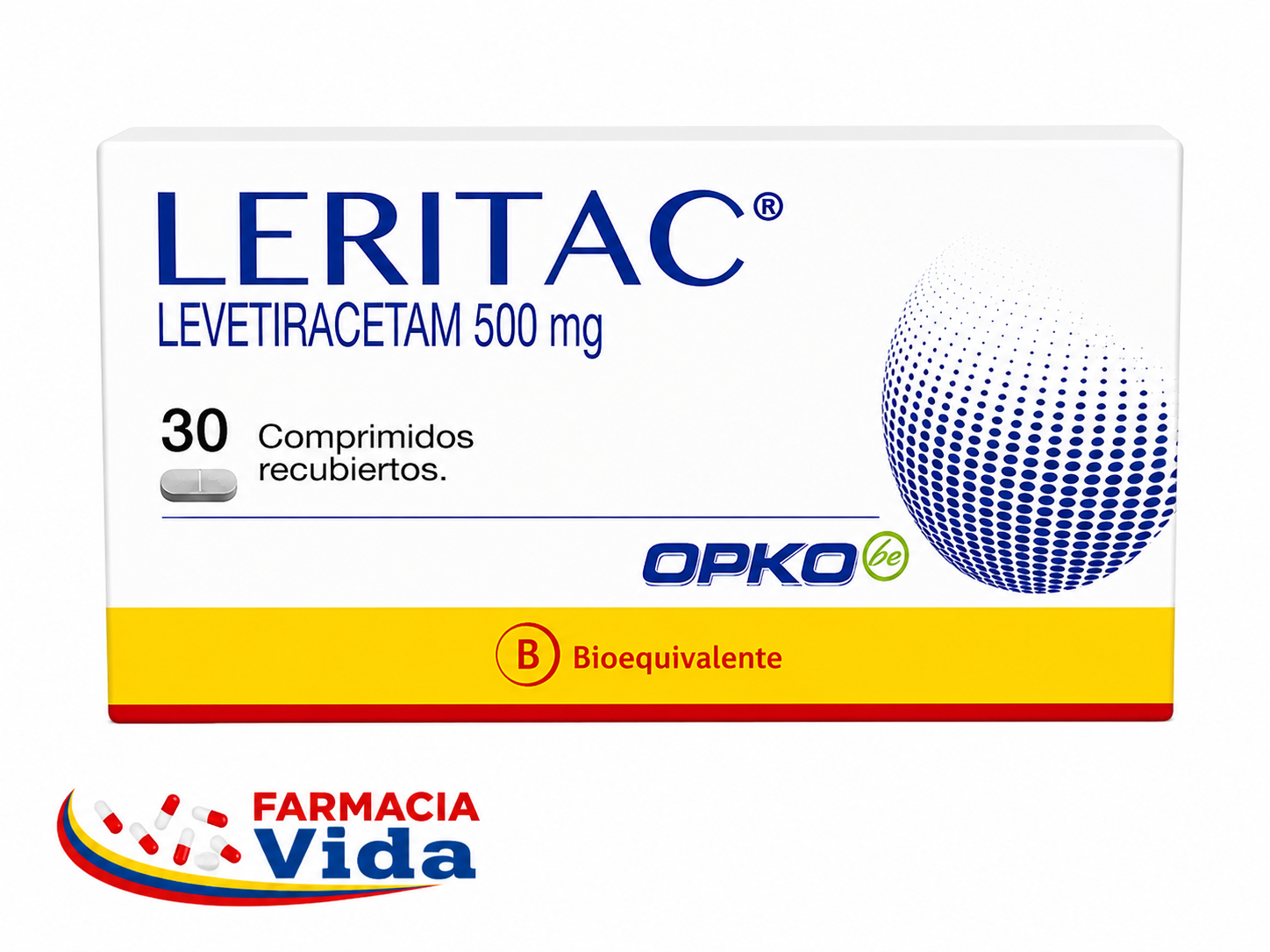 LERITAC 500MG LEVETIRACETAM X 30 COM REC