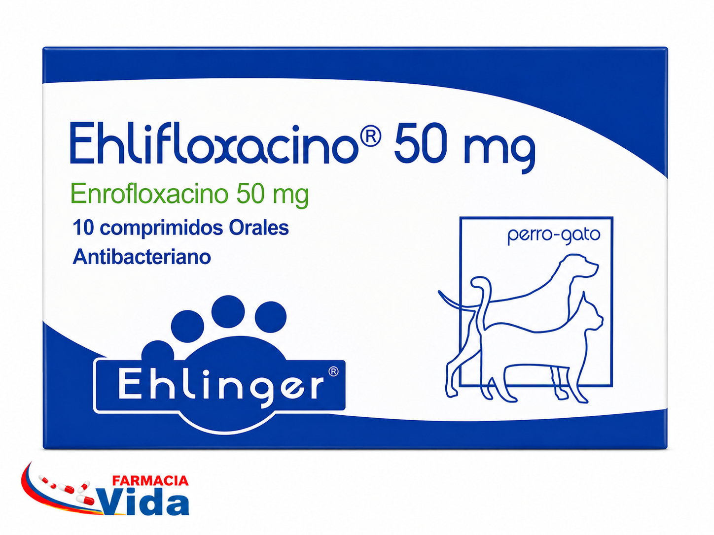 EHLIFLOXACINO 50MG X 10  ENROFLOXACINO