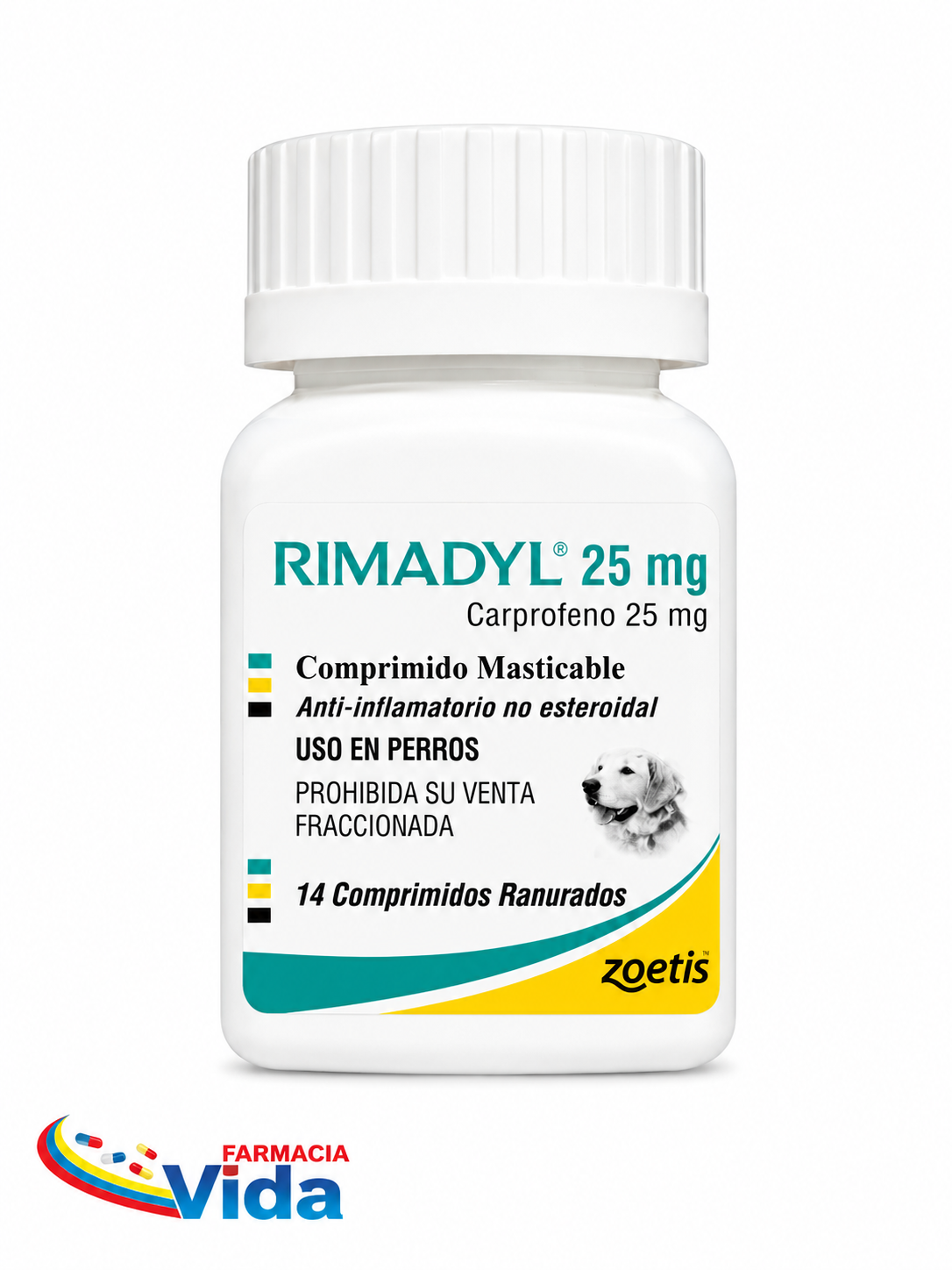 V - RIMADYL 25 MG  X 14 COMP