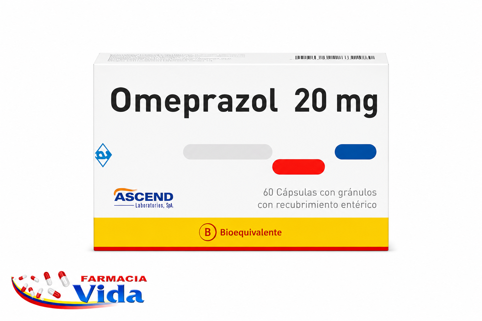 OMEPRAZOL 20MG 60CAP/GRA ASCEND 