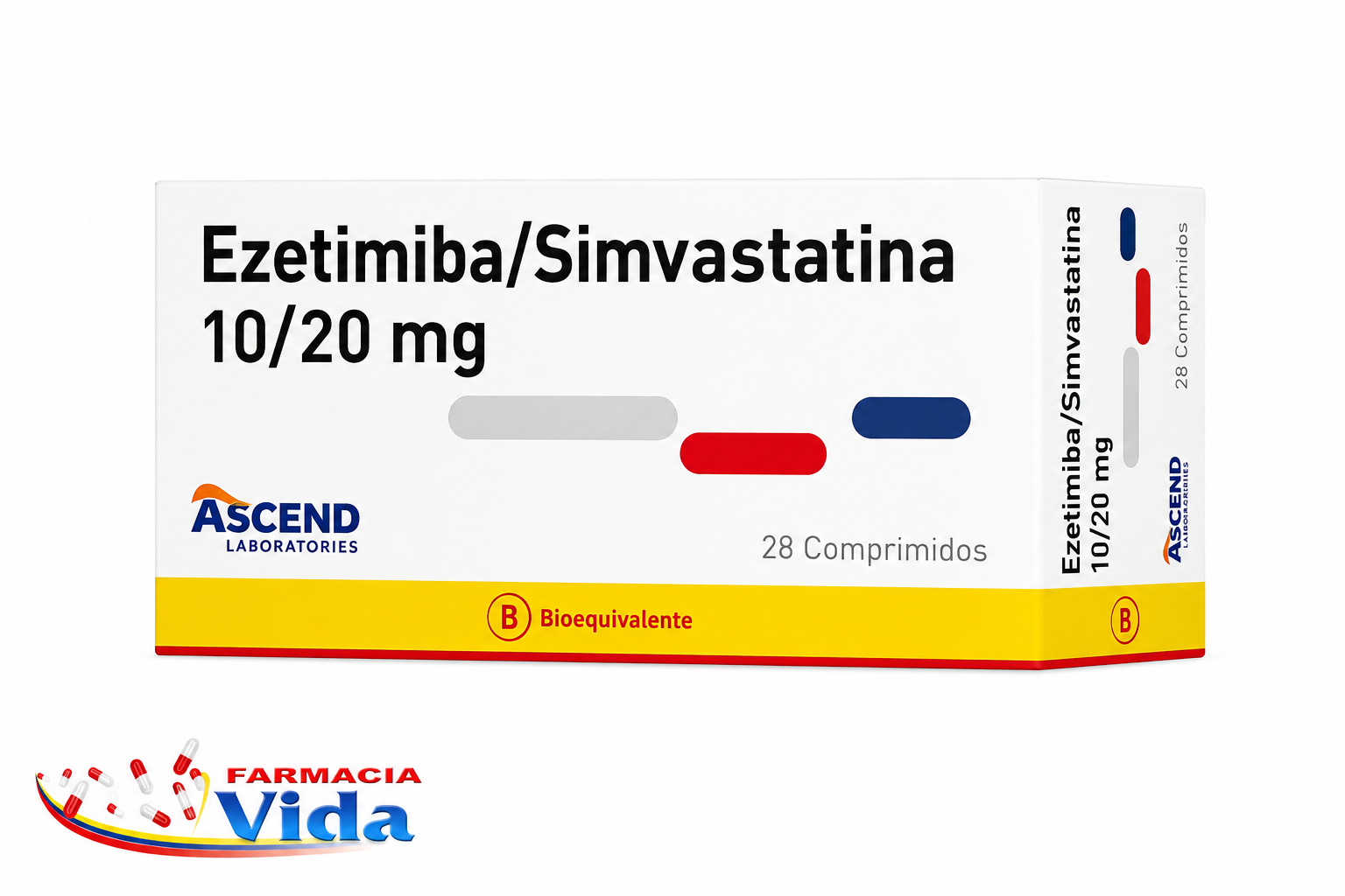 EZETIMIBA/SIMVASTATINA 10/20 MG X 28 COM