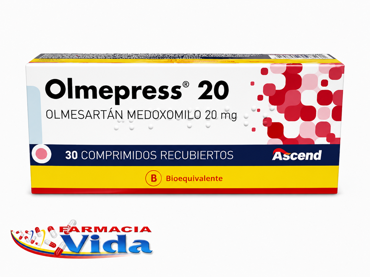 OLMEPRESS 20 MG X 30 COMP.OLMESARTAN MEDOXOMILO
