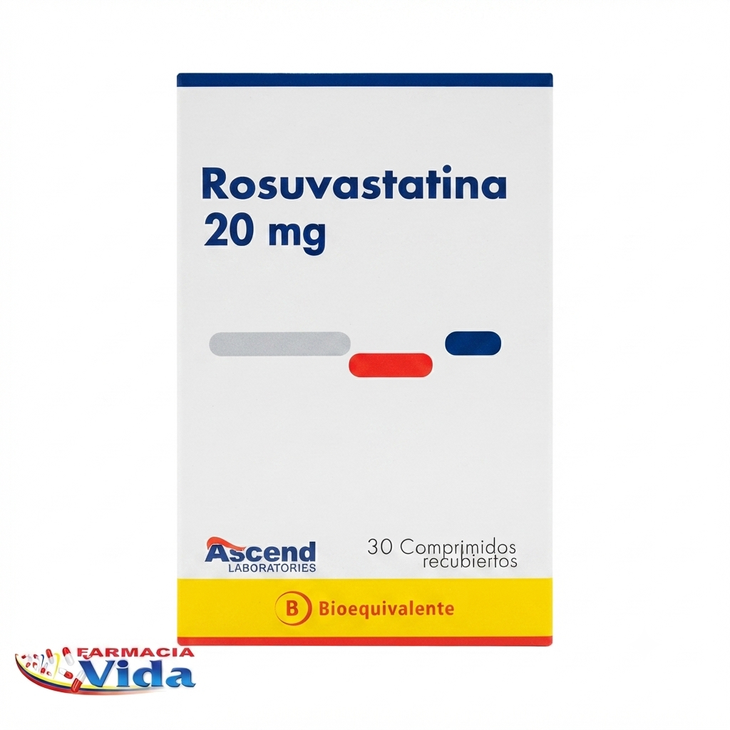 ROSUVASTATINA 20 MG X 30 COM REC