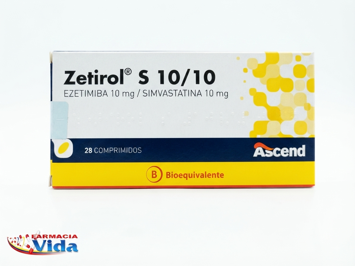 ZETIROL S 10 /10 X 28 COM EZETIMIBA/SIMVASTATINA