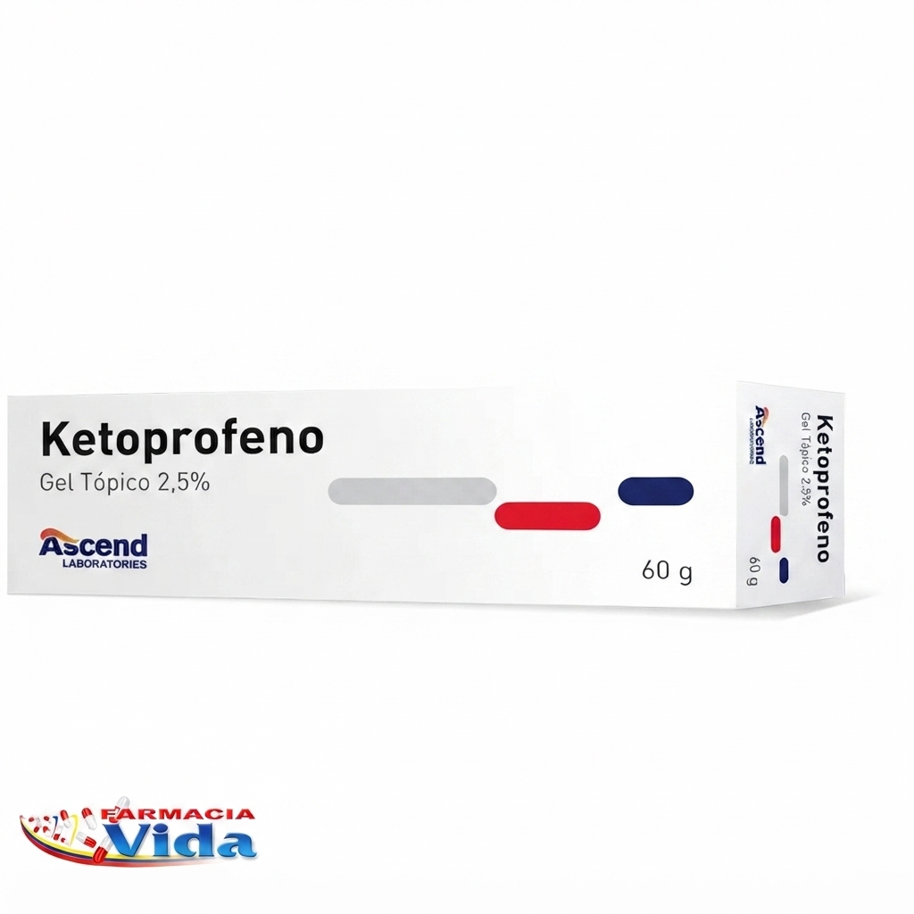 KETOPROFENO GEL TOPICO 2,5% X 60 G.