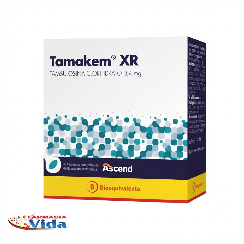 TAMAKEM XR TAMSULOSINA  0,4MG X 30 COM