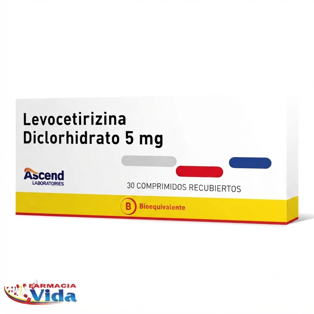 LEVOCETIRIZINA DICLORHIDRATO 5 MG X 30 COM