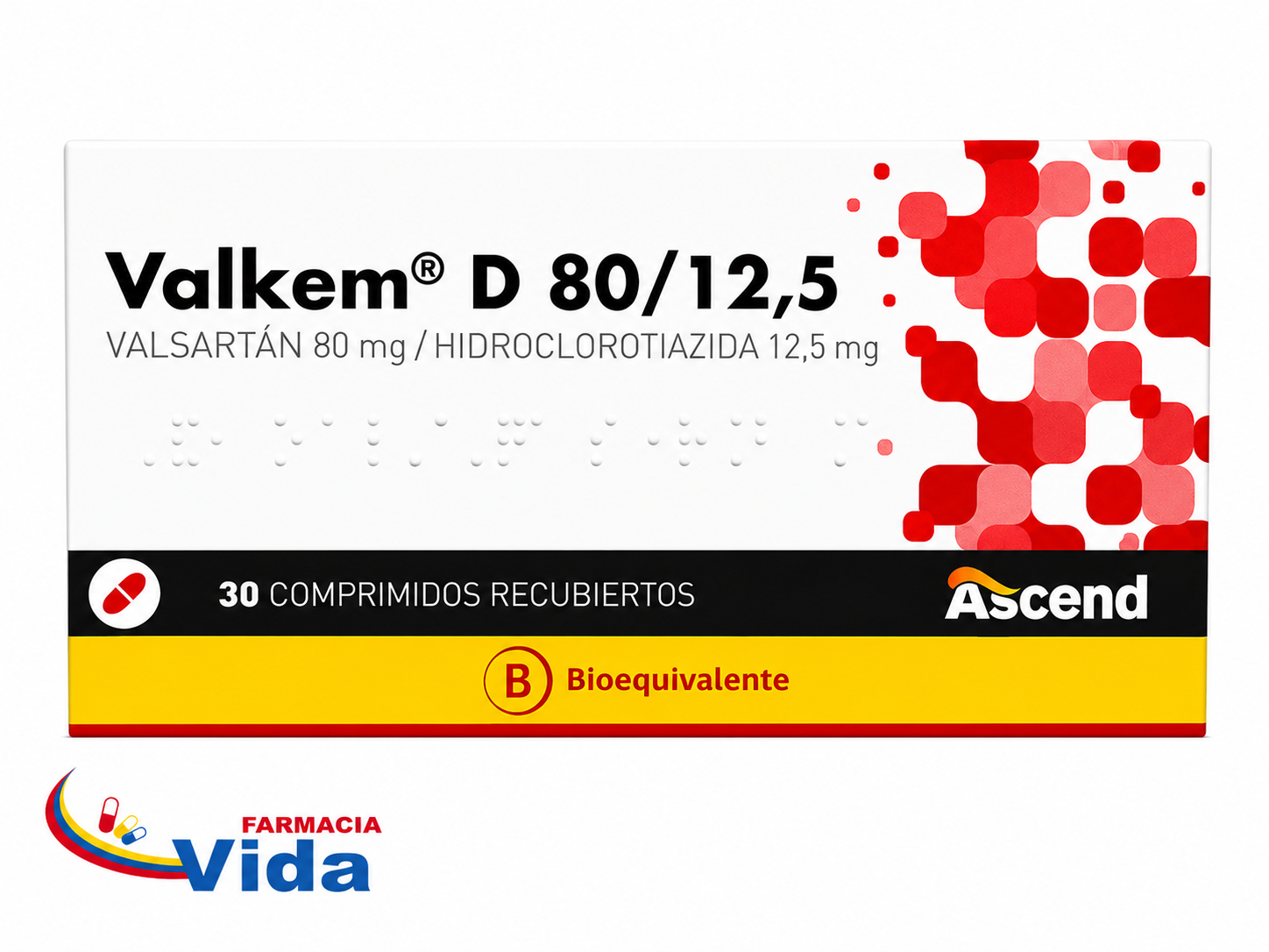 VALKEM - D 80MG/12,5 VALSARTAN - HIDROCLOROTIAZIDA
