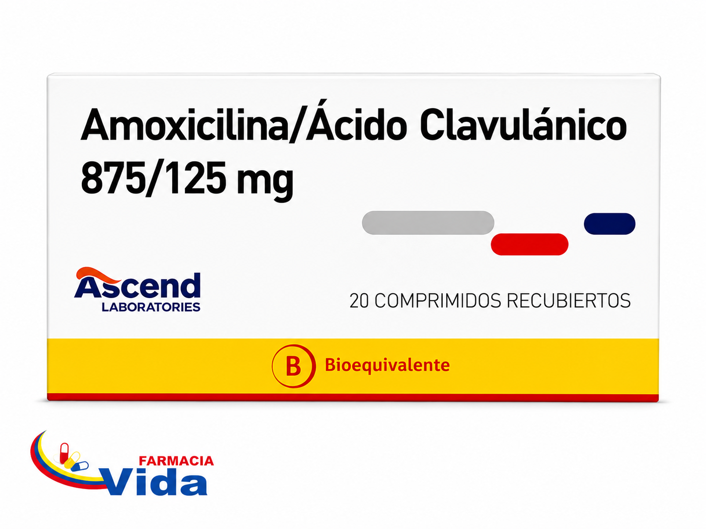 AMOXICILINA + AC.CLAVULANICO 875/125MG X 20 COM